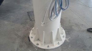 gru a bandiera Venturini Service srl- particolari basamento